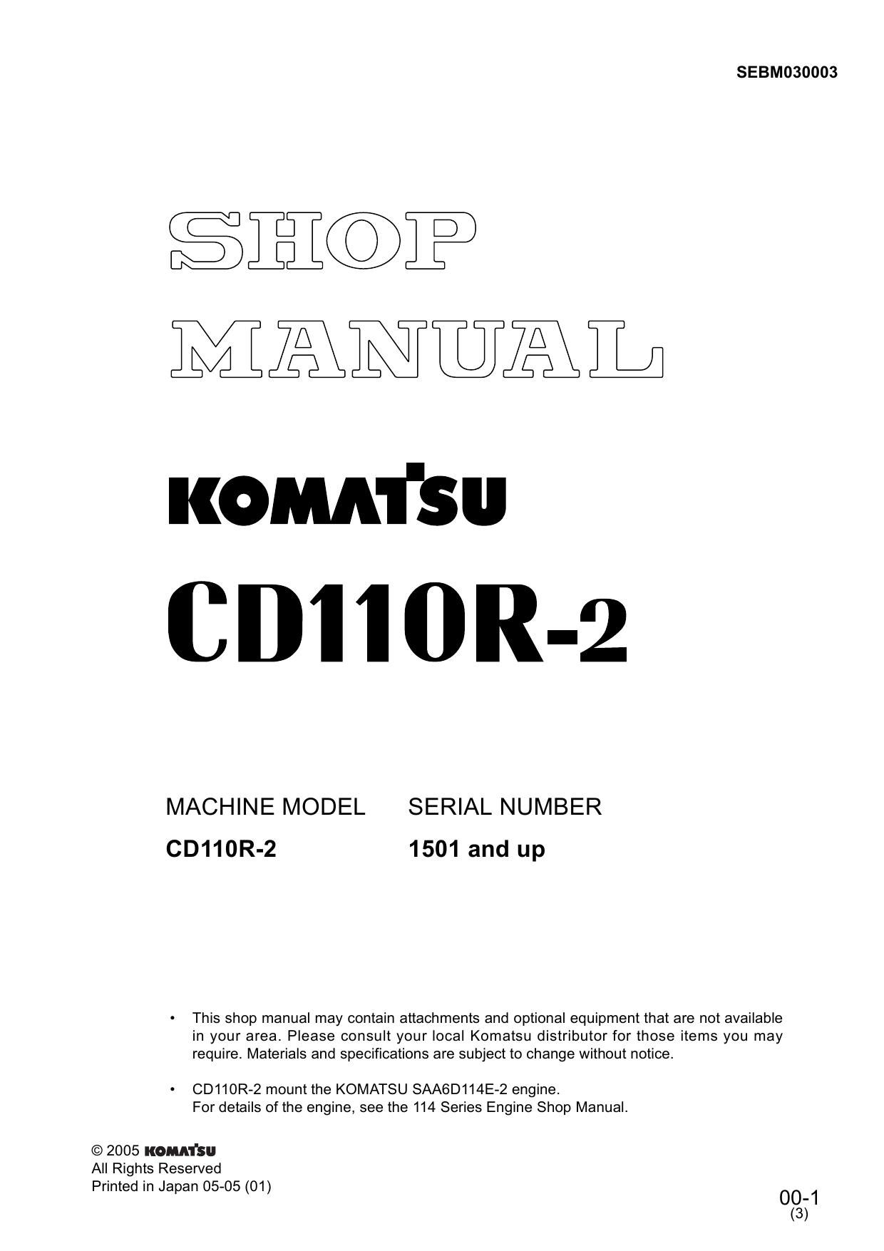 CD110R-2 Shop Manual
